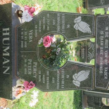 HUMAN Percy Peter 1932- &amp; Vera 1930-2000