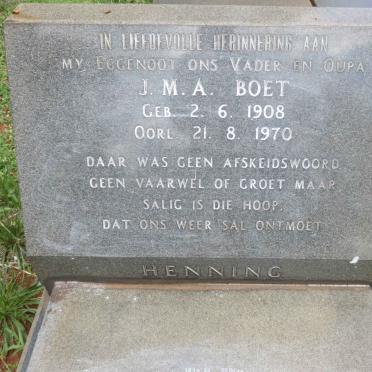 HENNING J.M.A. 1908-1970
