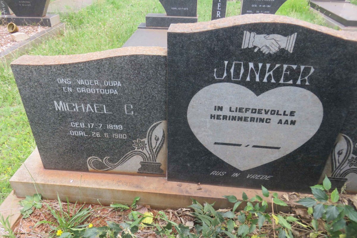 JONKER Michael C. 1899-1980 & Helena C. HAASBROEK 1904-1974 _1