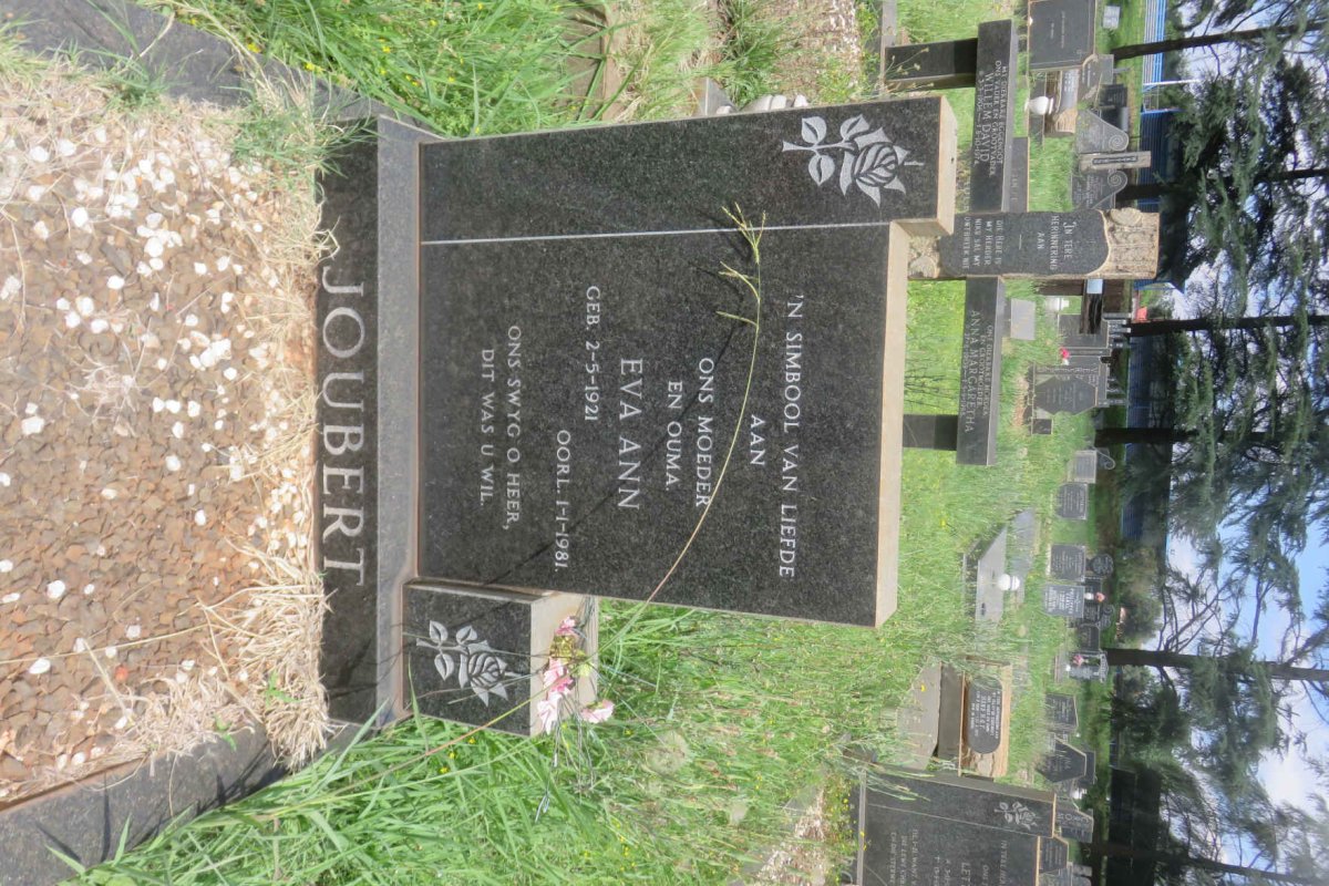 JOUBERT Eva Ann 1921-1981