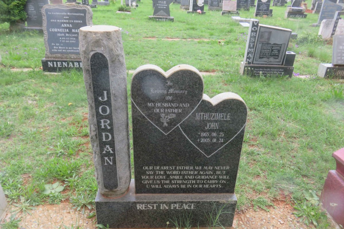 JORDAN Mthuzimele John 1965-2005