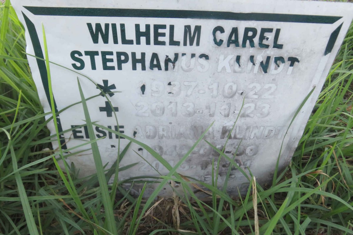 KUNDT Wilhelm Carel Stephanus 1937-2013 &amp; Elsie Adriana 1942-2015