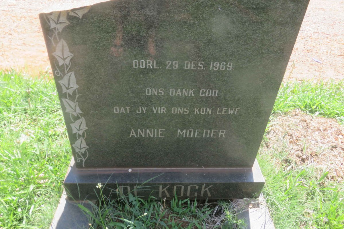 KOCK Annie, de -1969