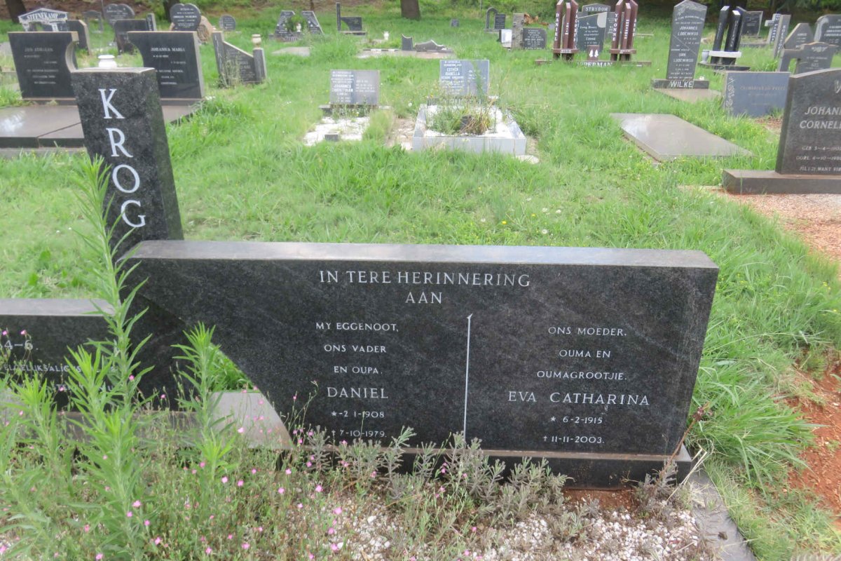 KROG Daniel 1908-1979 &amp; Eva Catharina 1915-2003