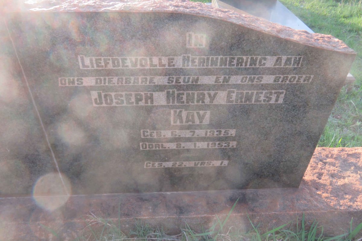 KAY Joseph Henry Ernest 1935-1953