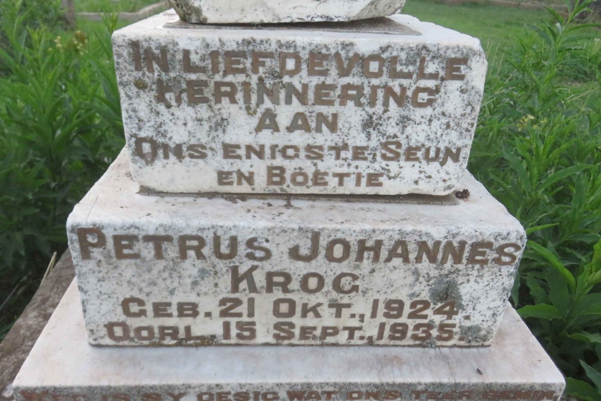 KROG Petrus Johannes 1924-1935