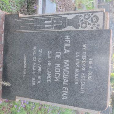 KOCK Servaas Daniel, de 1895-1967 &amp; Heila Magdalena DE LANGE 1891-1956