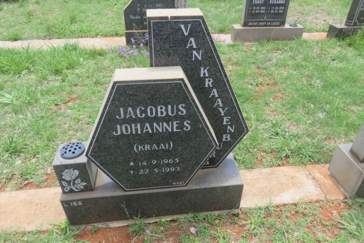 KRAAYENBURG Jacobus Johannes, van 1965-1993