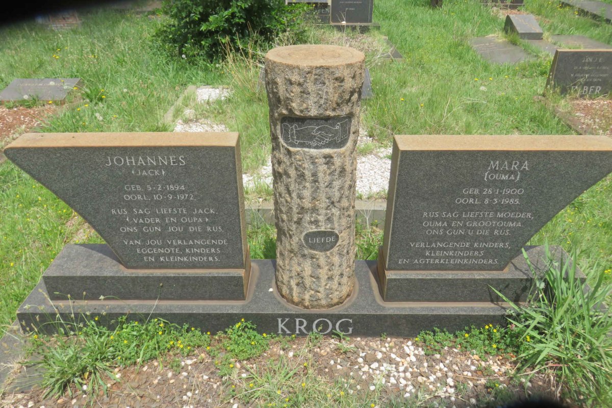 KROG Johannes 1894-1972 &amp; Mara 1900-1985