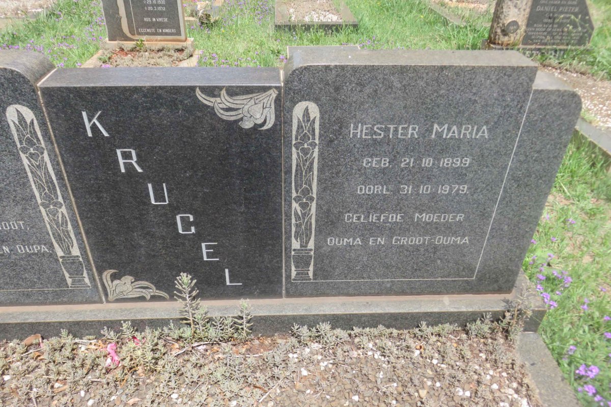 KRUGEL Hester Maria 1899-1979