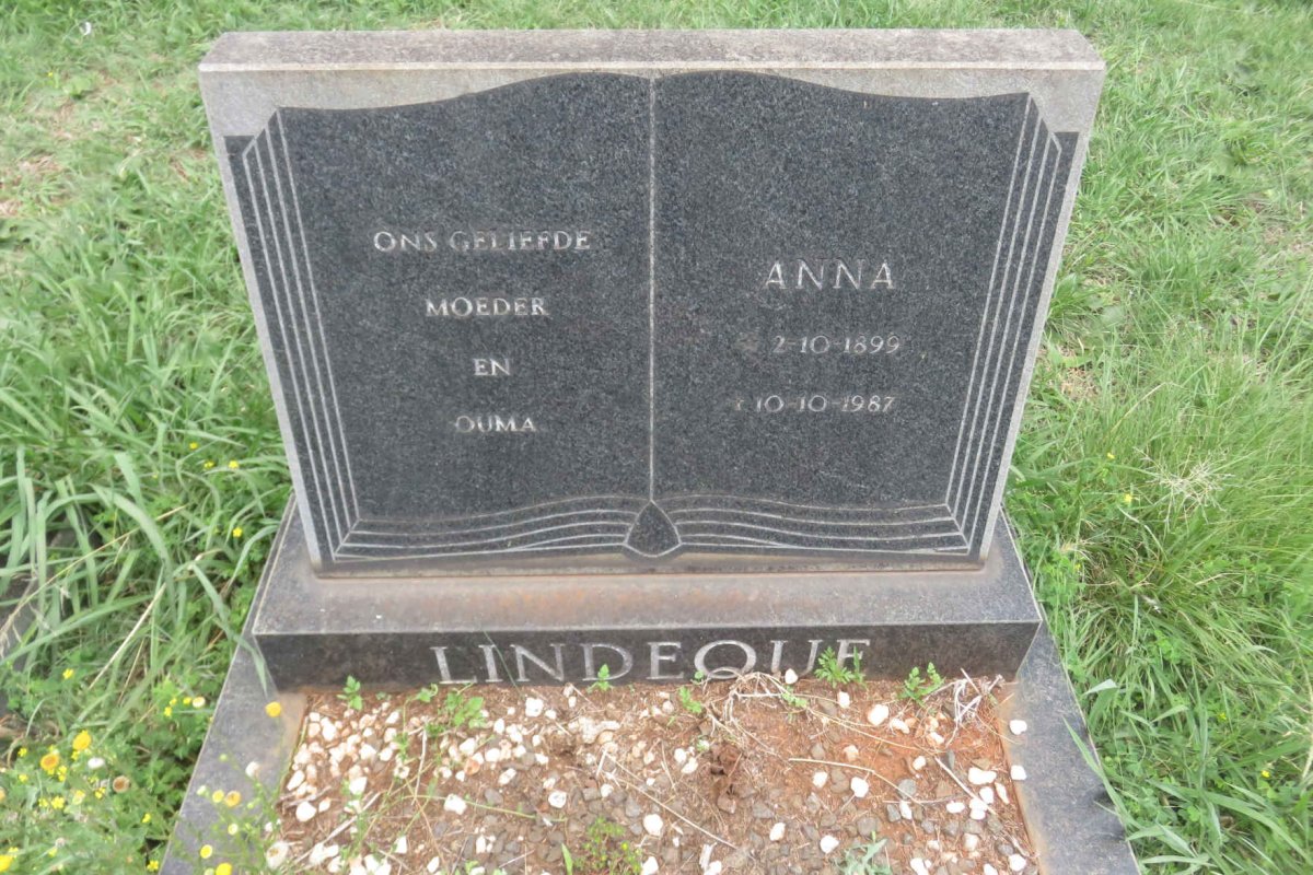 LINDEQUE Anna 1899-1987