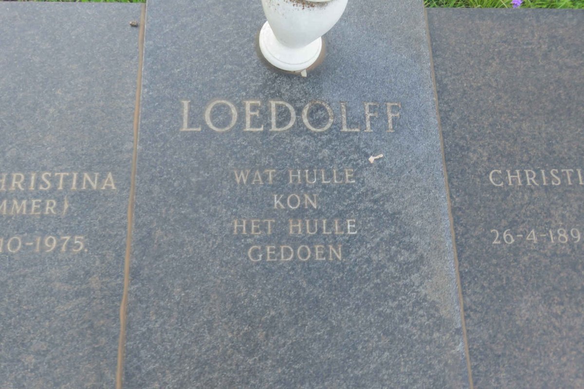 LOEDOLFF Christiaan Johan 1890-1975 &amp; Magdalena Christina SPAMMER 1889-1975