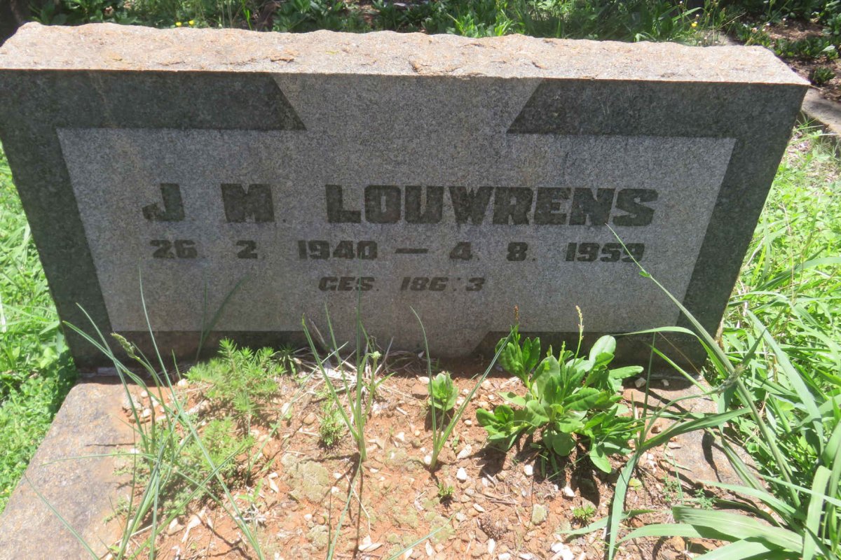 LOUWRENS J.M. 1940-1959