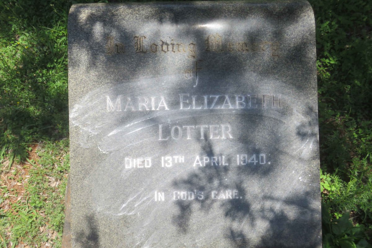 LOTTER Maria Elizabeth -1940