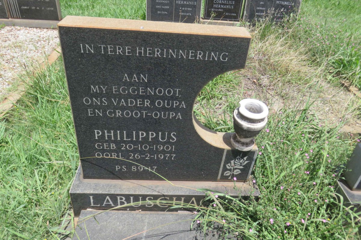 LABUSCHAGNE Philippus 1901-1977