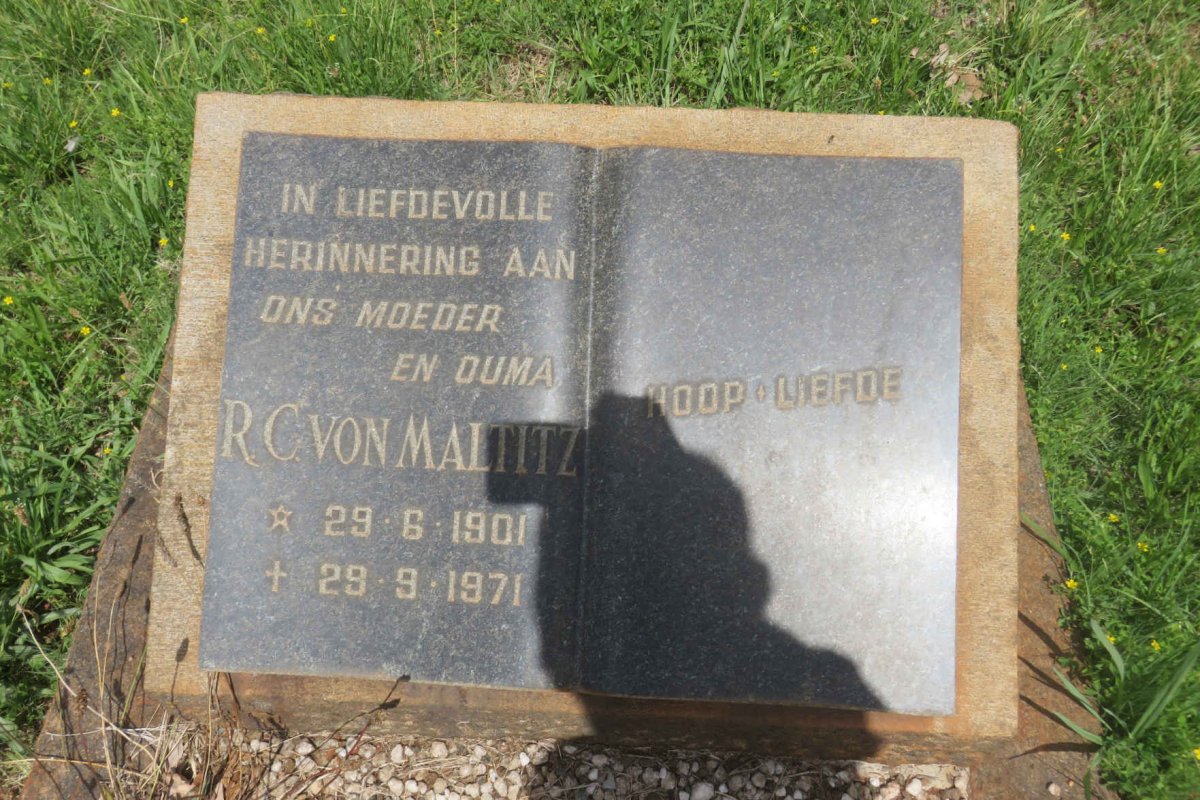 MALTITZ R.C., von 1901-1971