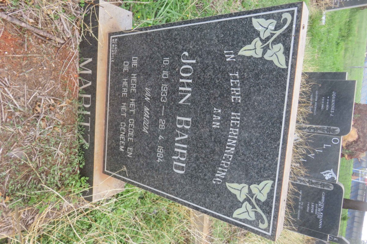 MARITZ John Baird 1933-1984