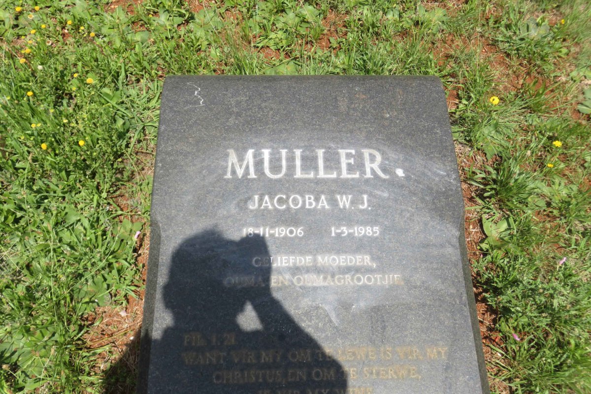 MULLER Jacoba W.J. 1906-1985