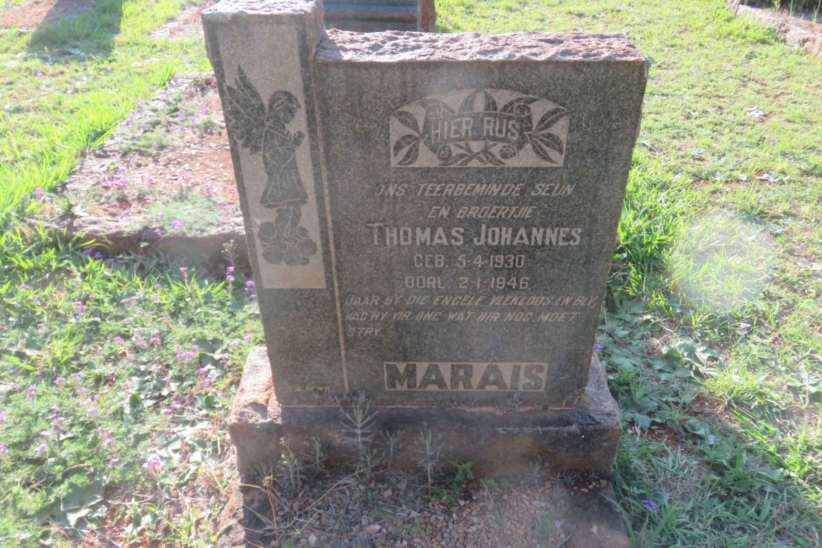 MARAIS Thomas Johannes 1930-1946