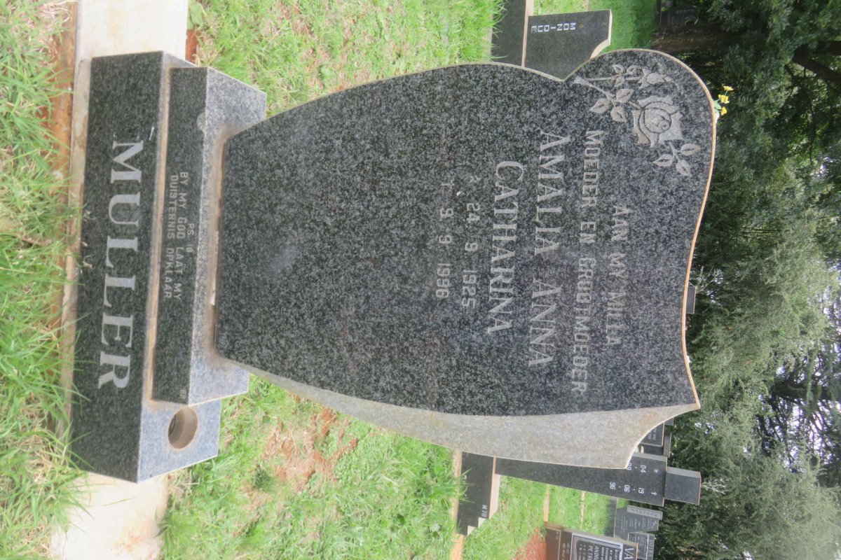 MULLER Amalia Anna Catharina 1925-1996