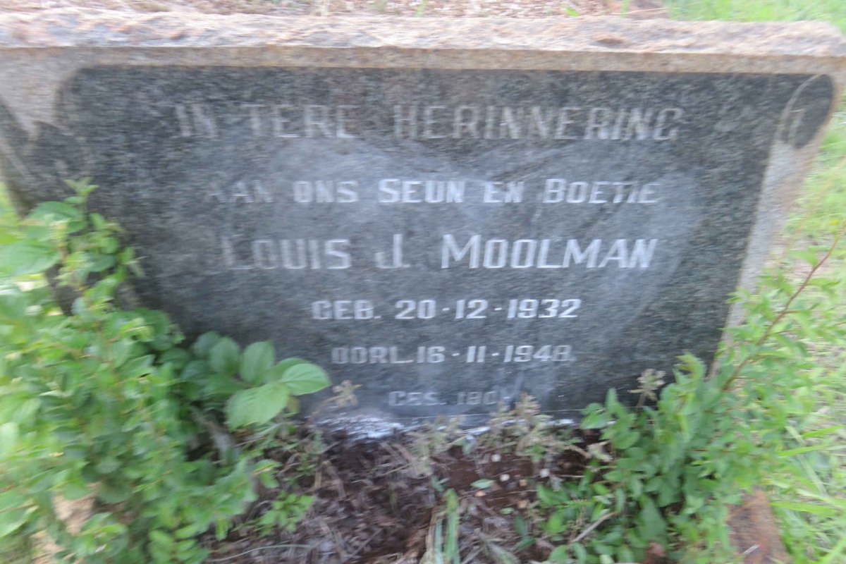 MOOLMAN Louis J. 1935-1948