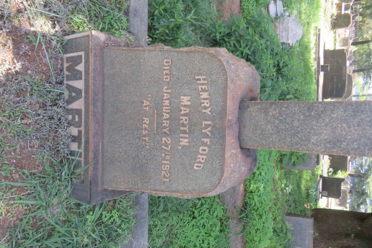 MARTIN Henry Lyford -1921