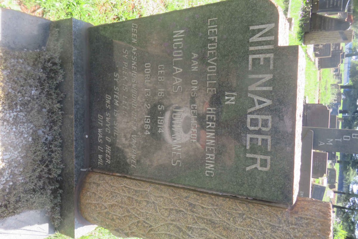 NIENABER Nicolaas Johannes 1914-1964