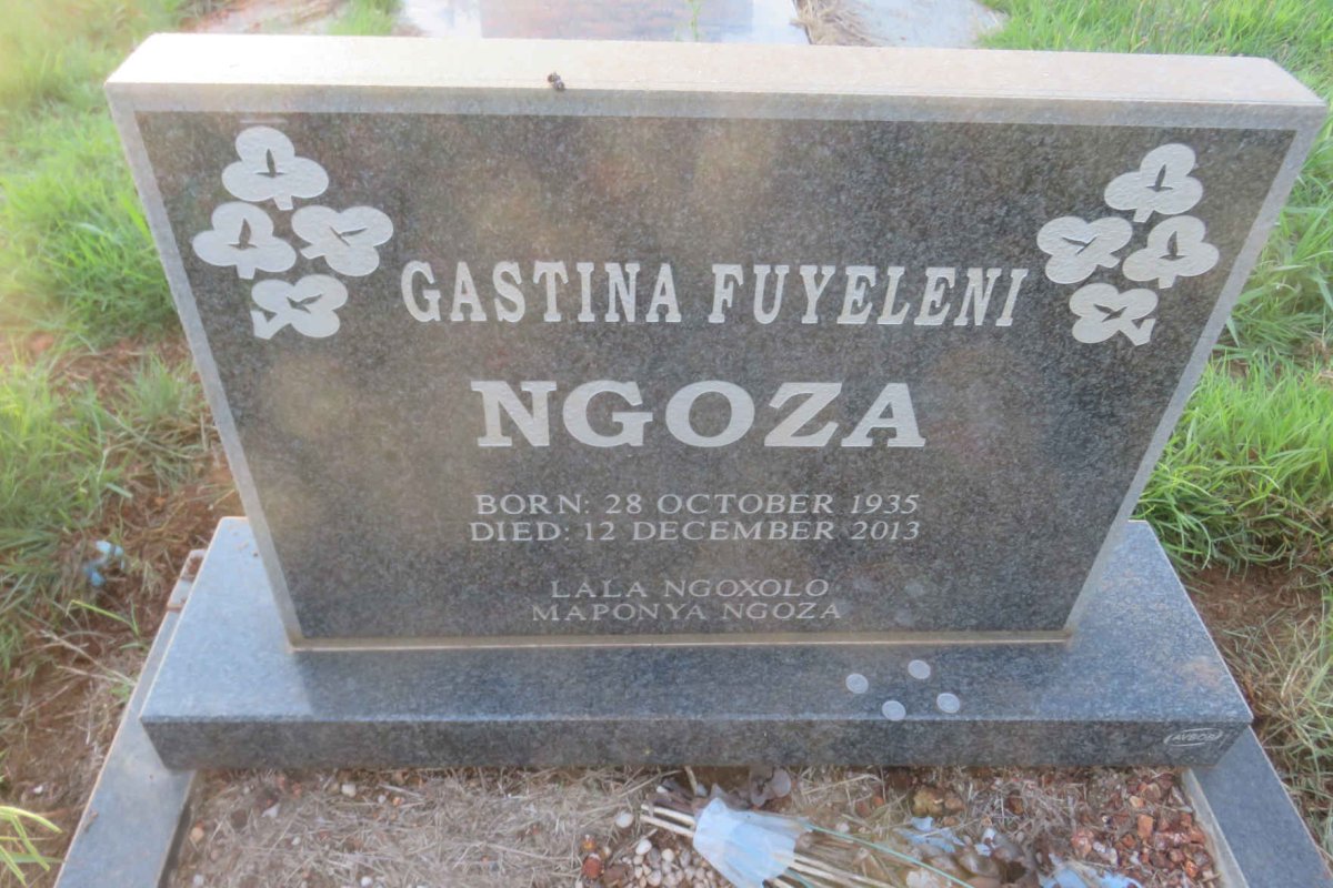 NGOZA Gastina Fuyeleni 1935-2013