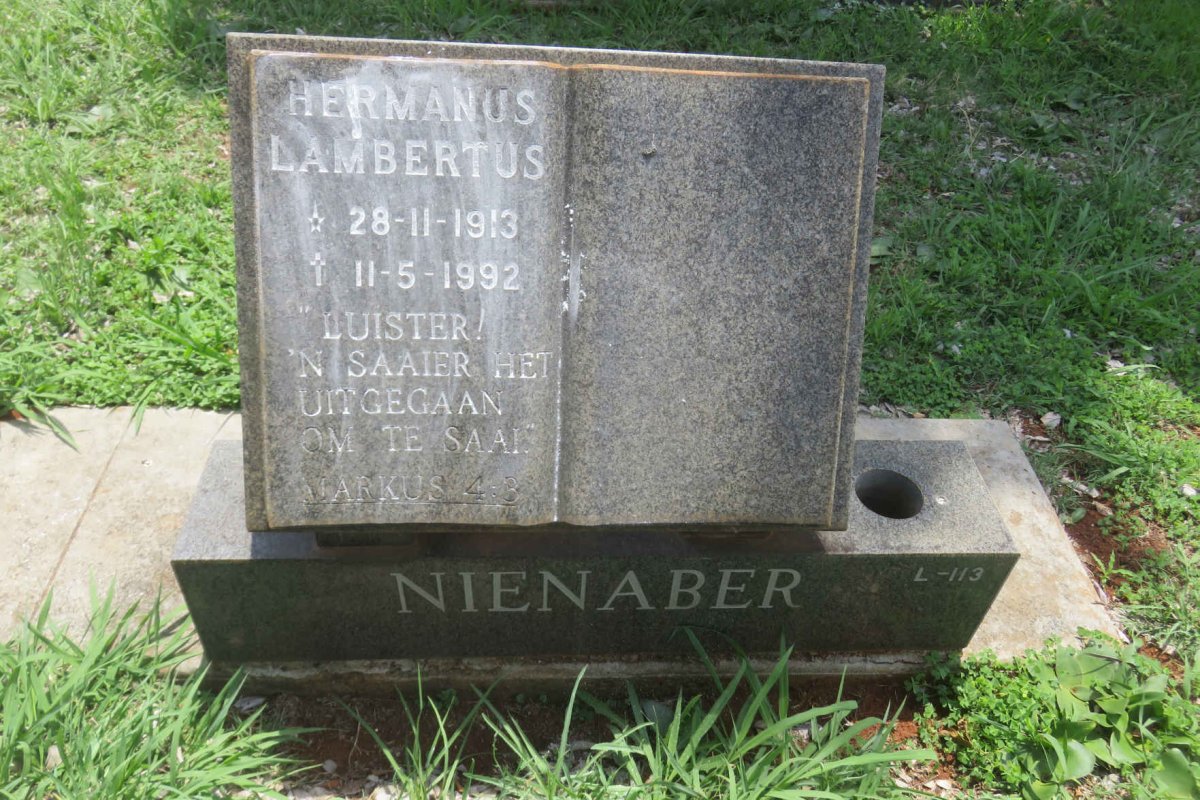 NIENABER Hermanus Lambertus 1913-1992