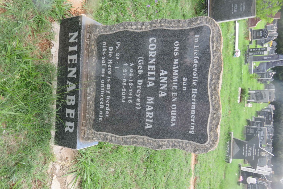 NIENABER Anna Cornelia Maria nee DREYER 1916-2004