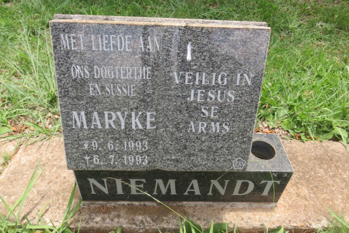 NIEMANDT Maryke 1993-1993
