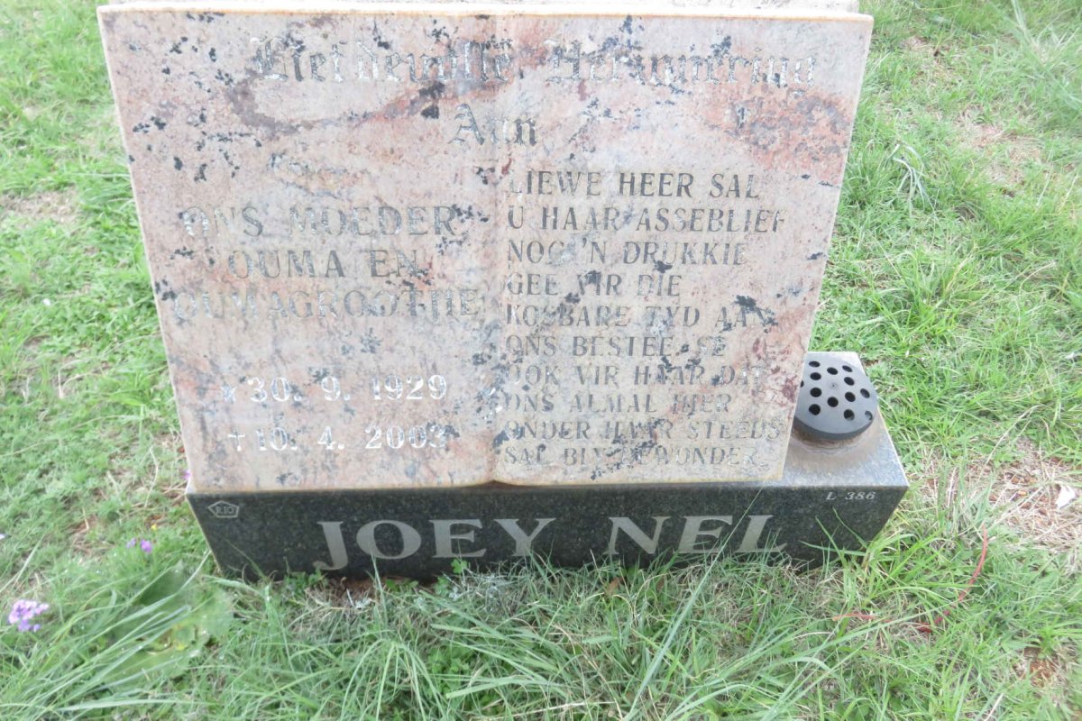NEL Joey 1929-2003