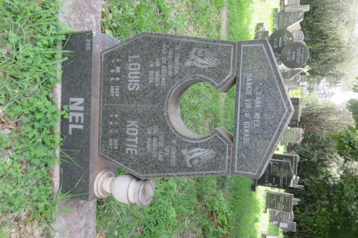 NEL Louis 1929-1997 &amp; Kotie 1929-1997