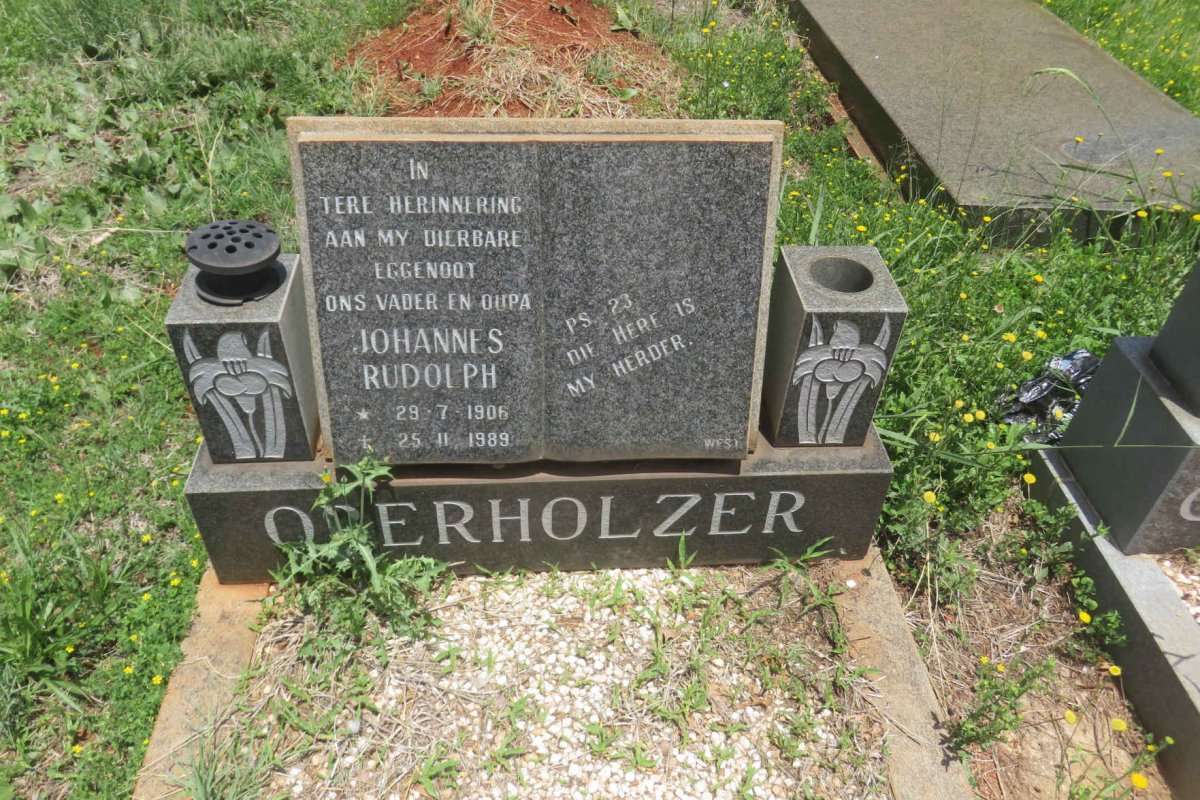 OBERHOLZER Johannes Rudolph 1906-1989