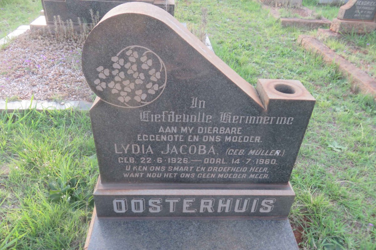 OOSTERHUIS Lydia Jacoba nee MULLER 1926-1960