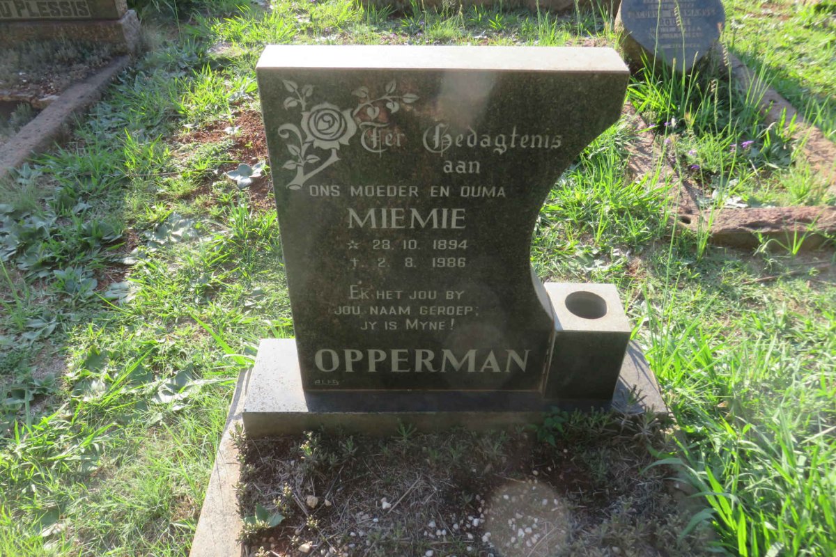 OPPERMAN Miemie 1894-1986
