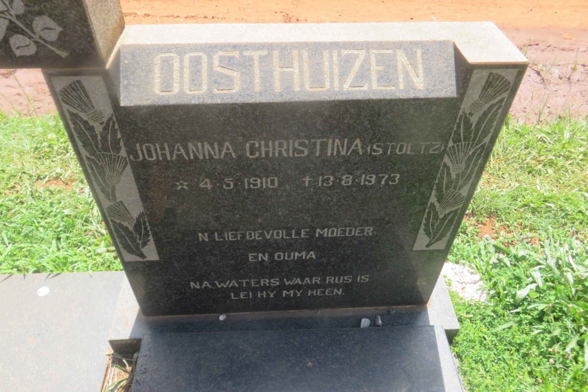 OOSTHUIZEN Barend Jacobus Petrus 1908-1970 & Johanna Christina STOLTZ 1910-1973 _2