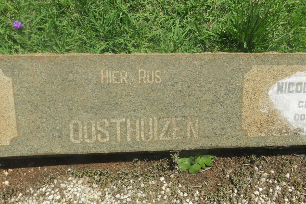 OOSTHUIZEN Nicolaas Jacobus 1887-1973 &amp; Jacoba Maria ROETS 1893-1964