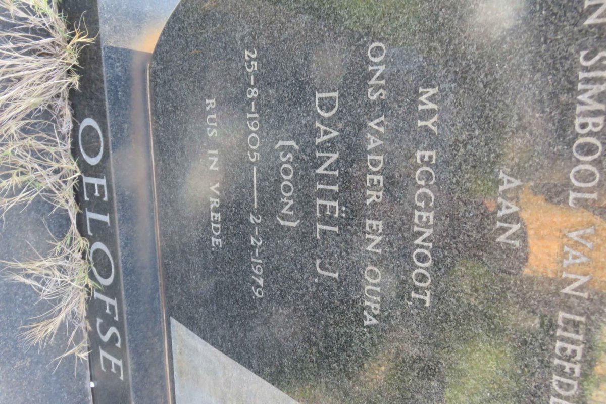 OELOFSE Daniel J. 1905-1979