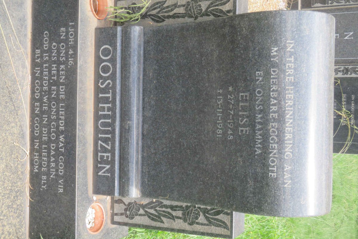 OOSTHUIZEN Elise 1948-1981