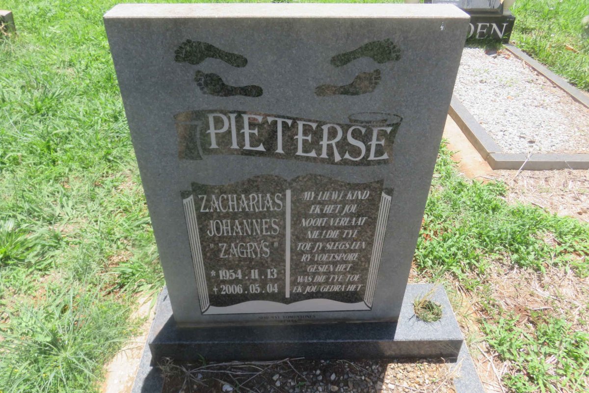 PIETERSE Zacharias Johannes 1954-2006