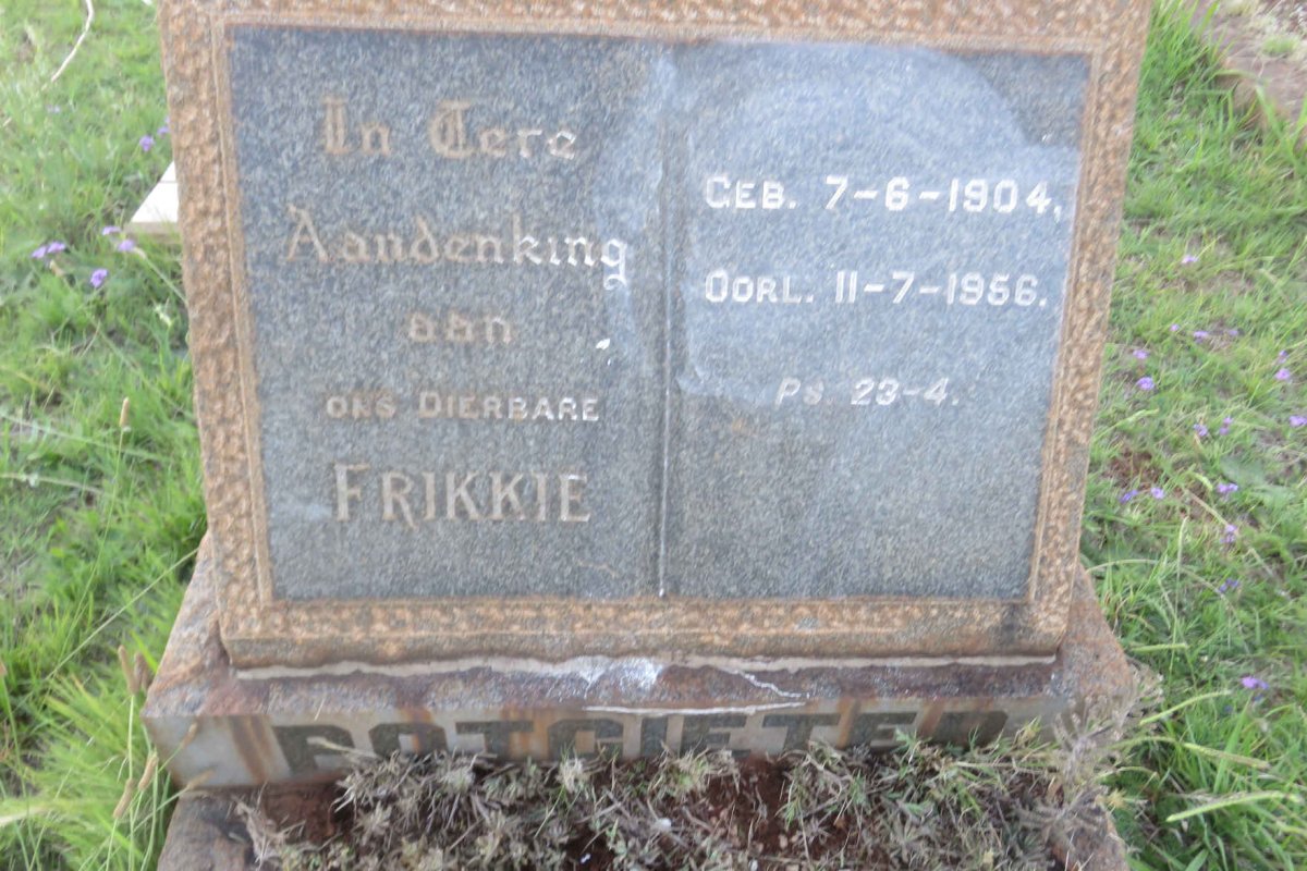 POTGIETER Frikkie 1904-1956