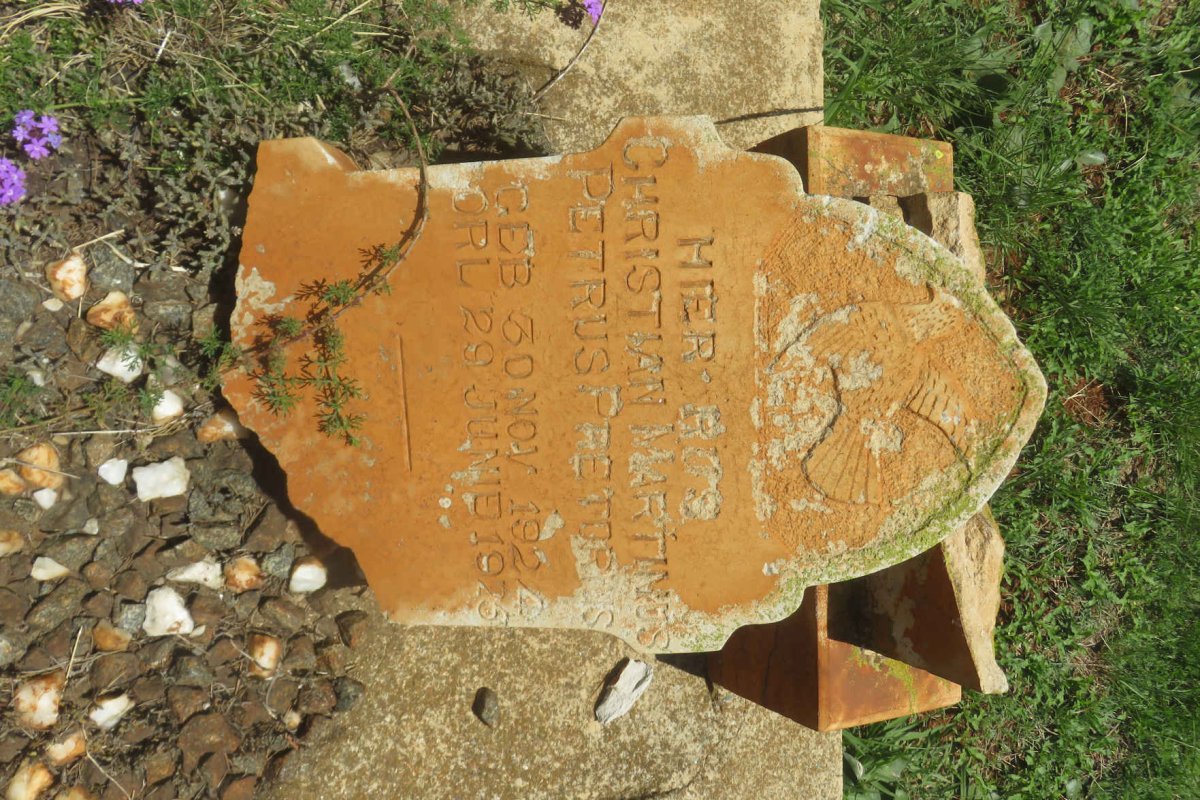 PRETORIUS Christian Martinus Petrus 1924-1925