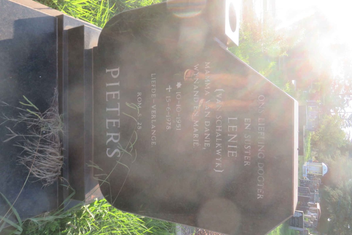 PIETERS Lenie nee VAN SCHALKWYK 1951-1978