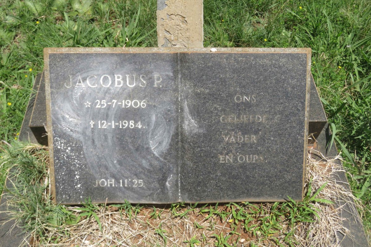 PLESSIS Jacobus, du 1906-1984