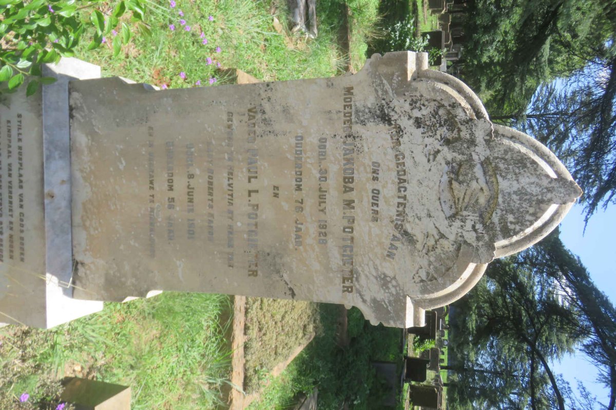POTGIETER Paul L. -1901 &amp; Jakoba M. -1928