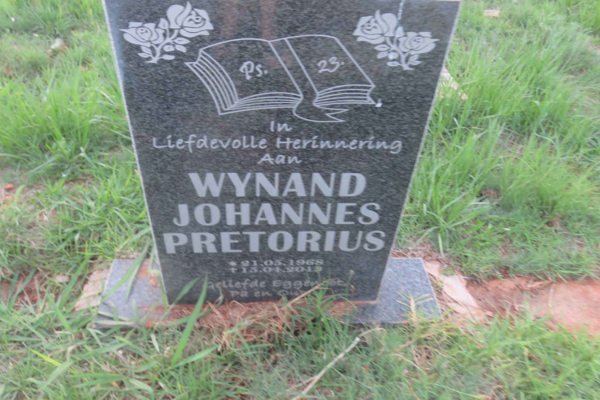 PRETORIUS Wynand Johannes 1968-201?