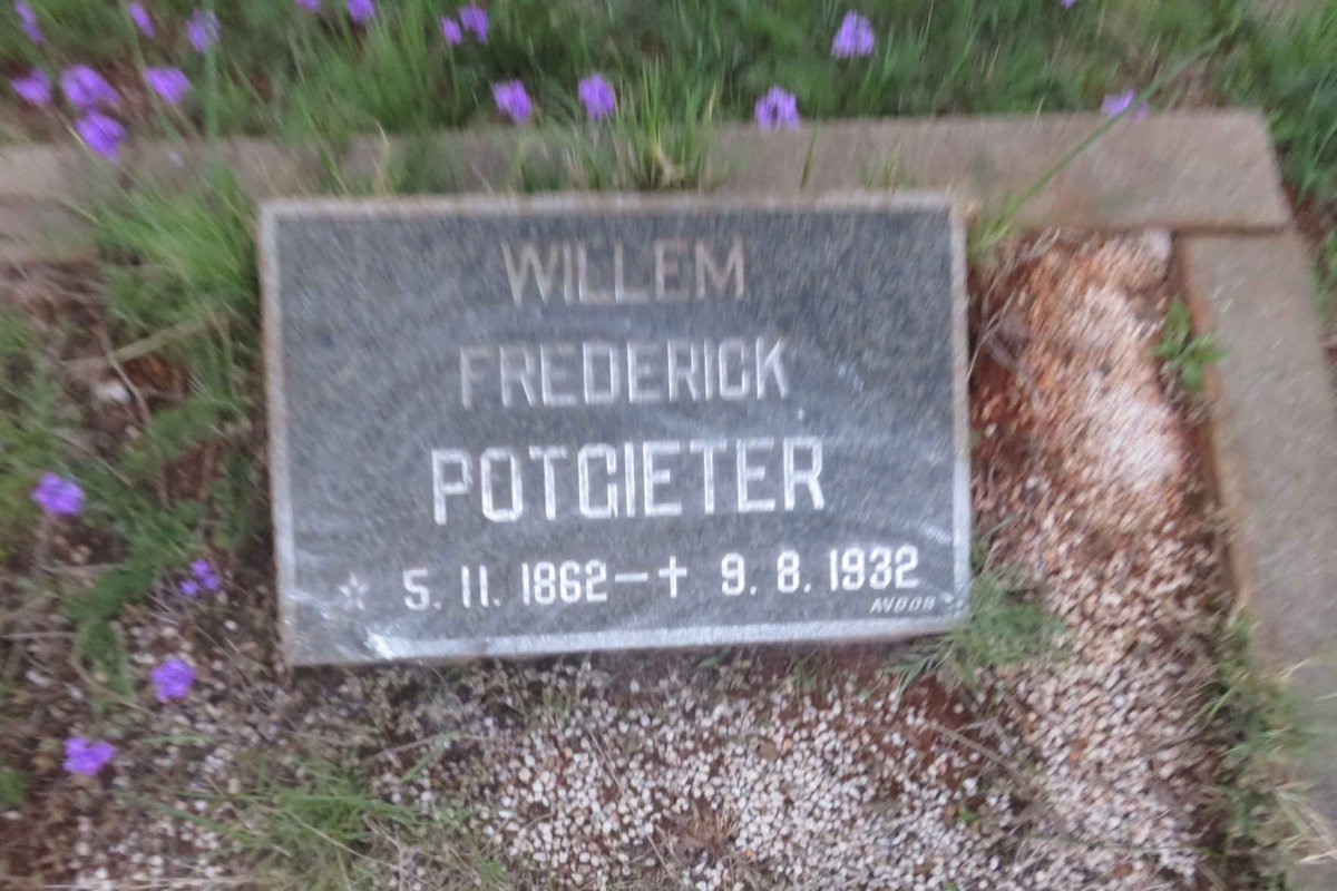 POTGIETER Willem Frederick 1862-1932