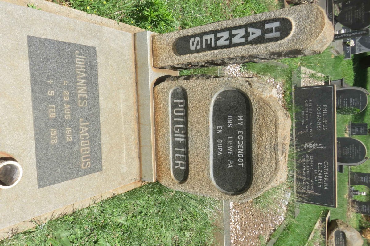 POTGIETER Johannes Jacobus 1912-1978