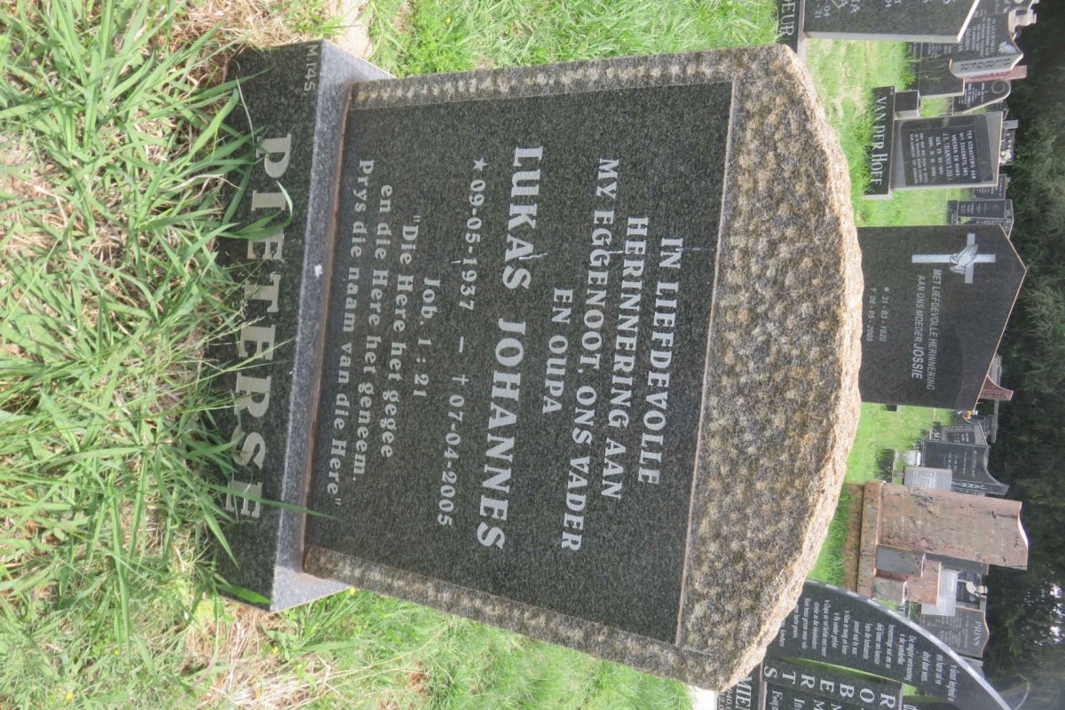 PIETERSE Lukas Johannes 1937-2005
